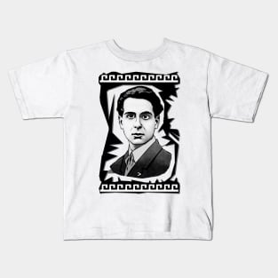 Giorgos Sefferis 3 Black and White Kids T-Shirt